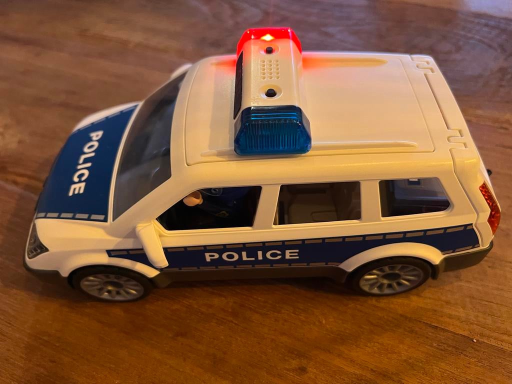 Playmobil 6920 politieauto met zwaailicht en sirene, Ophalen of Verzenden, Zo goed als nieuw