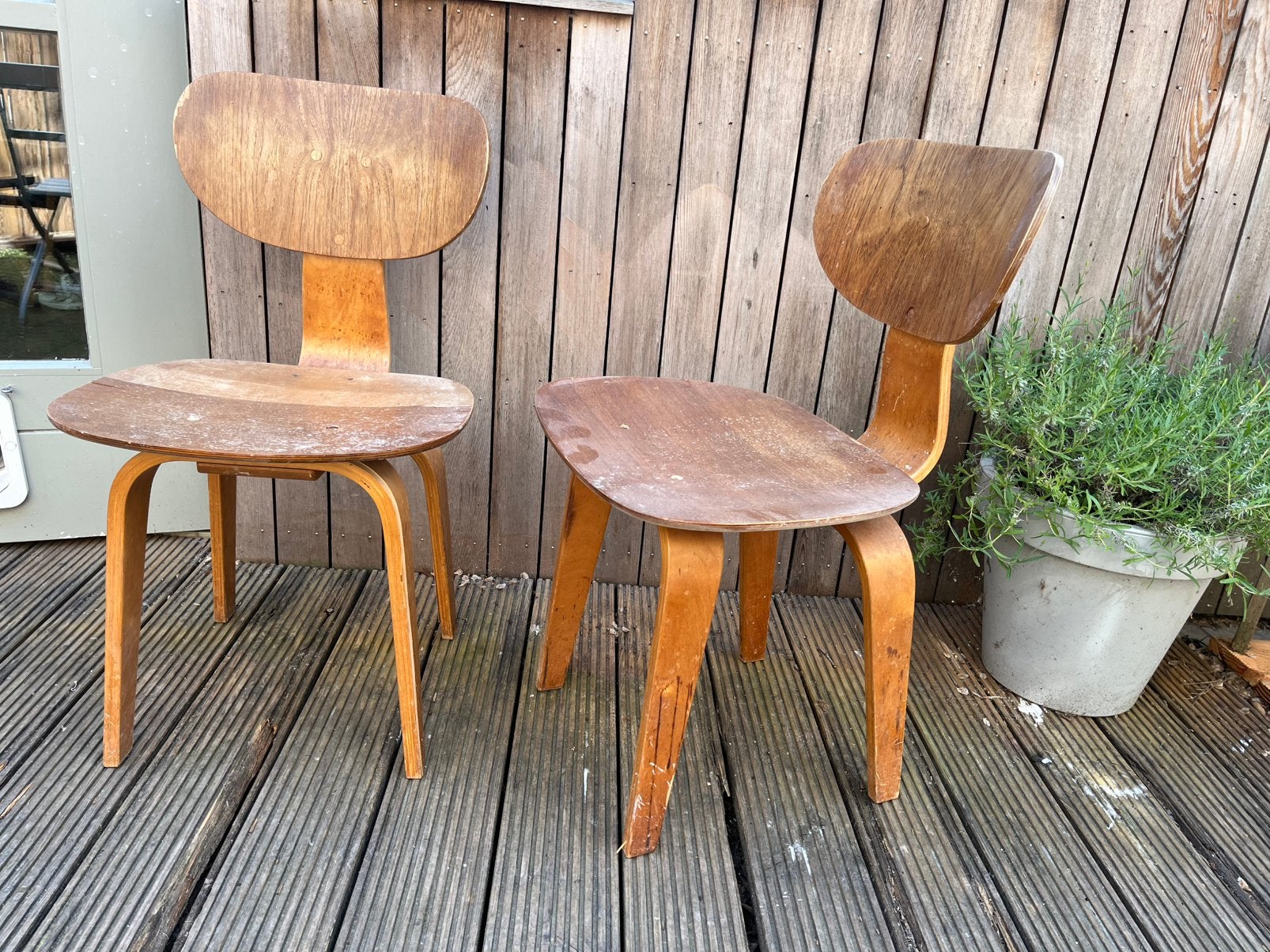 4 Pastoe Vintage eetkamerstoelen. SB02 en SB11, Huis en Inrichting, Ophalen, Bruin, Vintage, Zo goed als nieuw