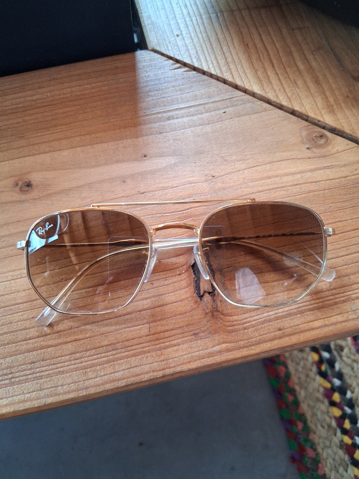 Ray ban zonnebril 3707, Zonnebril, Bruin, Ophalen of Verzenden, Zo goed als nieuw