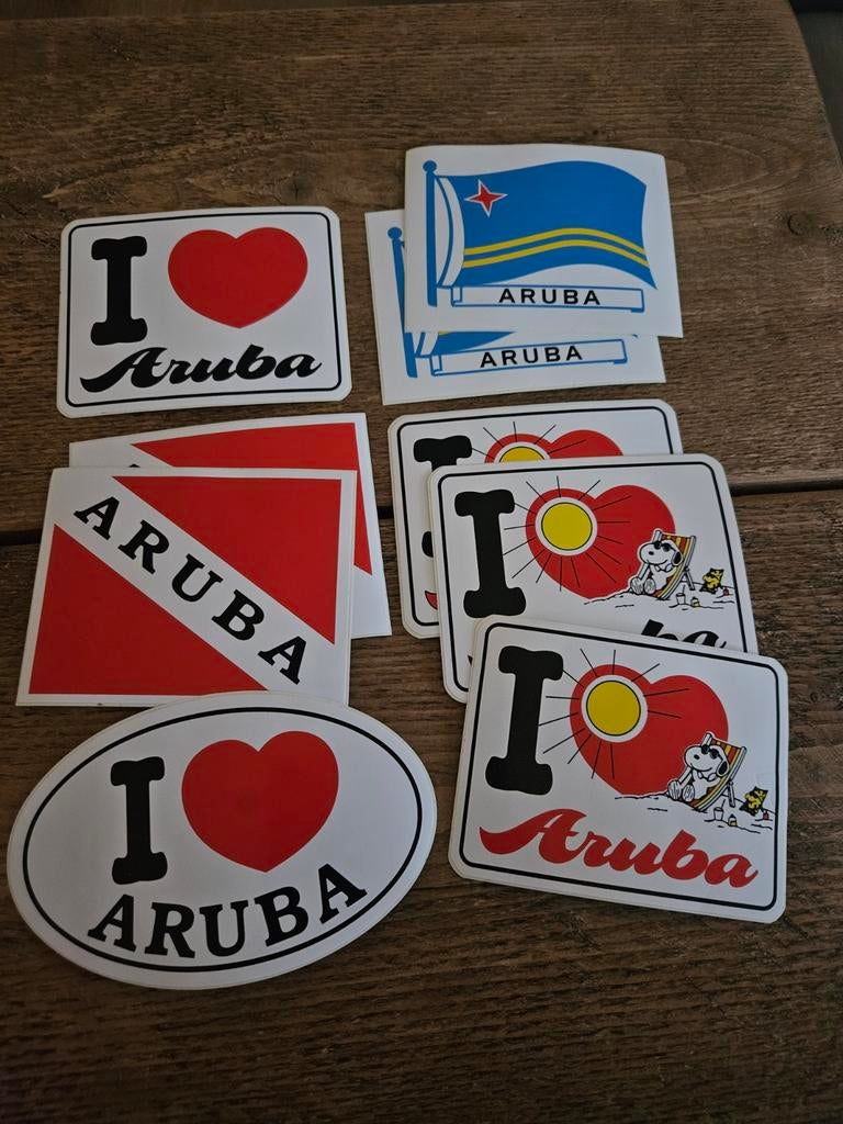Aruba stickers, Verzamelen, Ophalen of Verzenden, Zo goed als nieuw