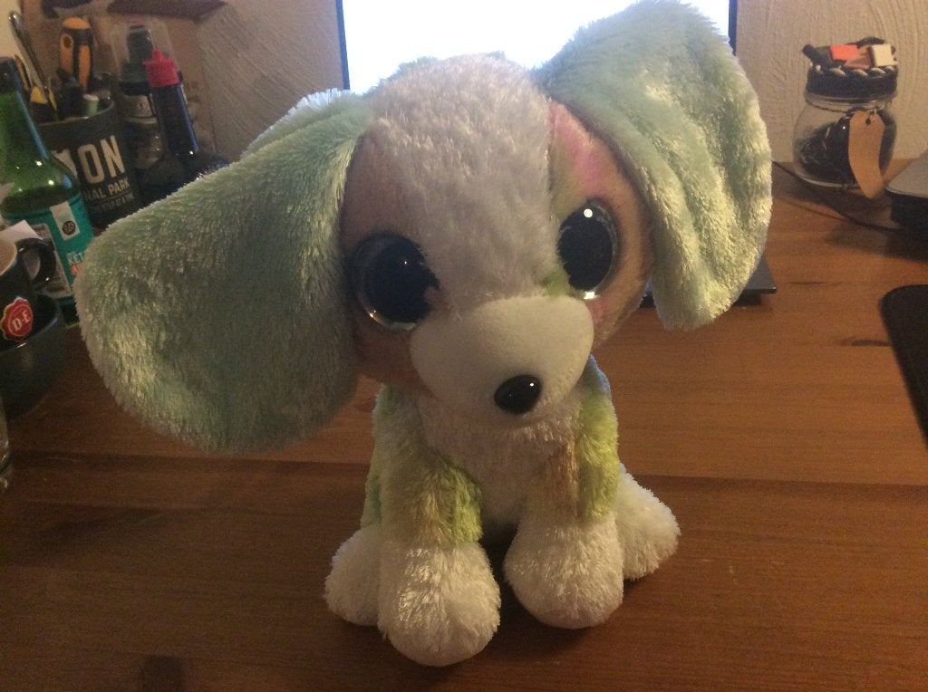 Knuffel hond pastelkleuren, Grote ogen. Lumo Stars, Nieuw, Nieuw, Met label, Meerkleurig, Hond