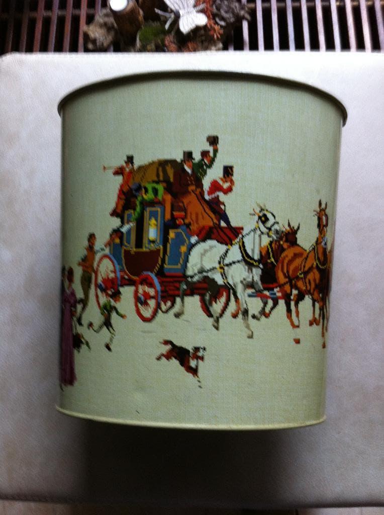 Prullen bak Tomado vintage Br 27 cm H 26 cm, Ophalen of Verzenden, Zo goed als nieuw, Minder dan 10 liter, Metaal