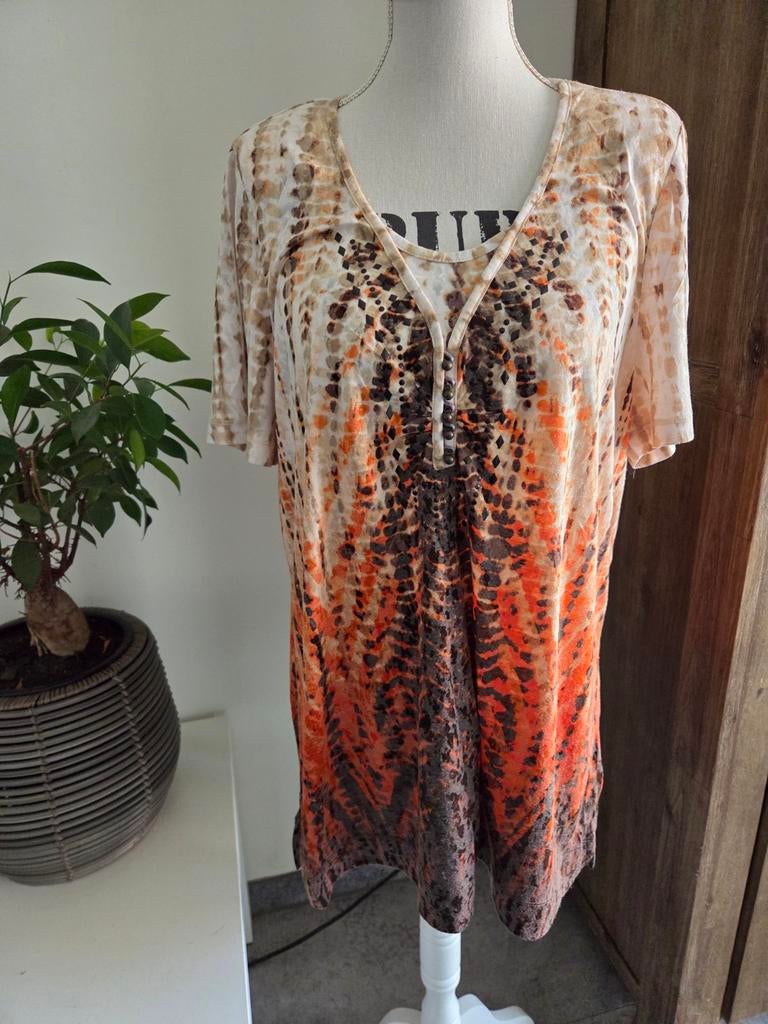 Olsen T-shirt Maat 46, Olsen, Maat 46/48 (XL) of groter, Ophalen of Verzenden, Zo goed als nieuw