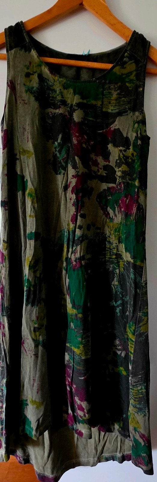 Dept. Lange Jurk Maat M - Groen met Print, Kleding | Dames, Maat 38/40 (M), Ophalen of Verzenden, Zo goed als nieuw, Dept.