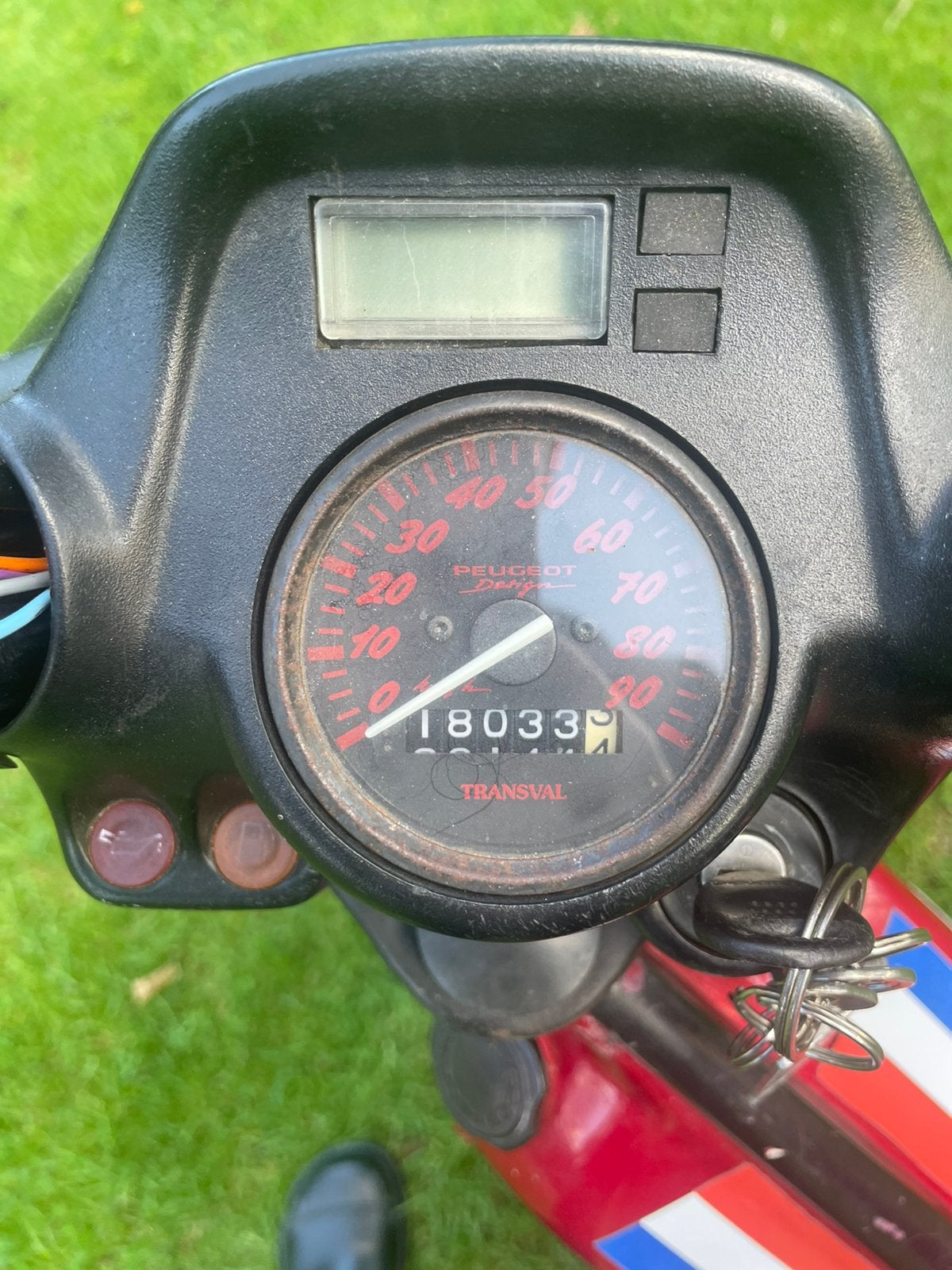 Peugeot fox rode brommer, Ophalen, Gebruikt, Overige modellen, 60 cc
