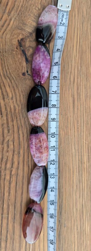 Grote agaat kralen (bijgekleurd) ongeveer 30mm, Hobby en Vrije tijd, Kralen en Sieraden maken, Ophalen of Verzenden, Nieuw, Kraal