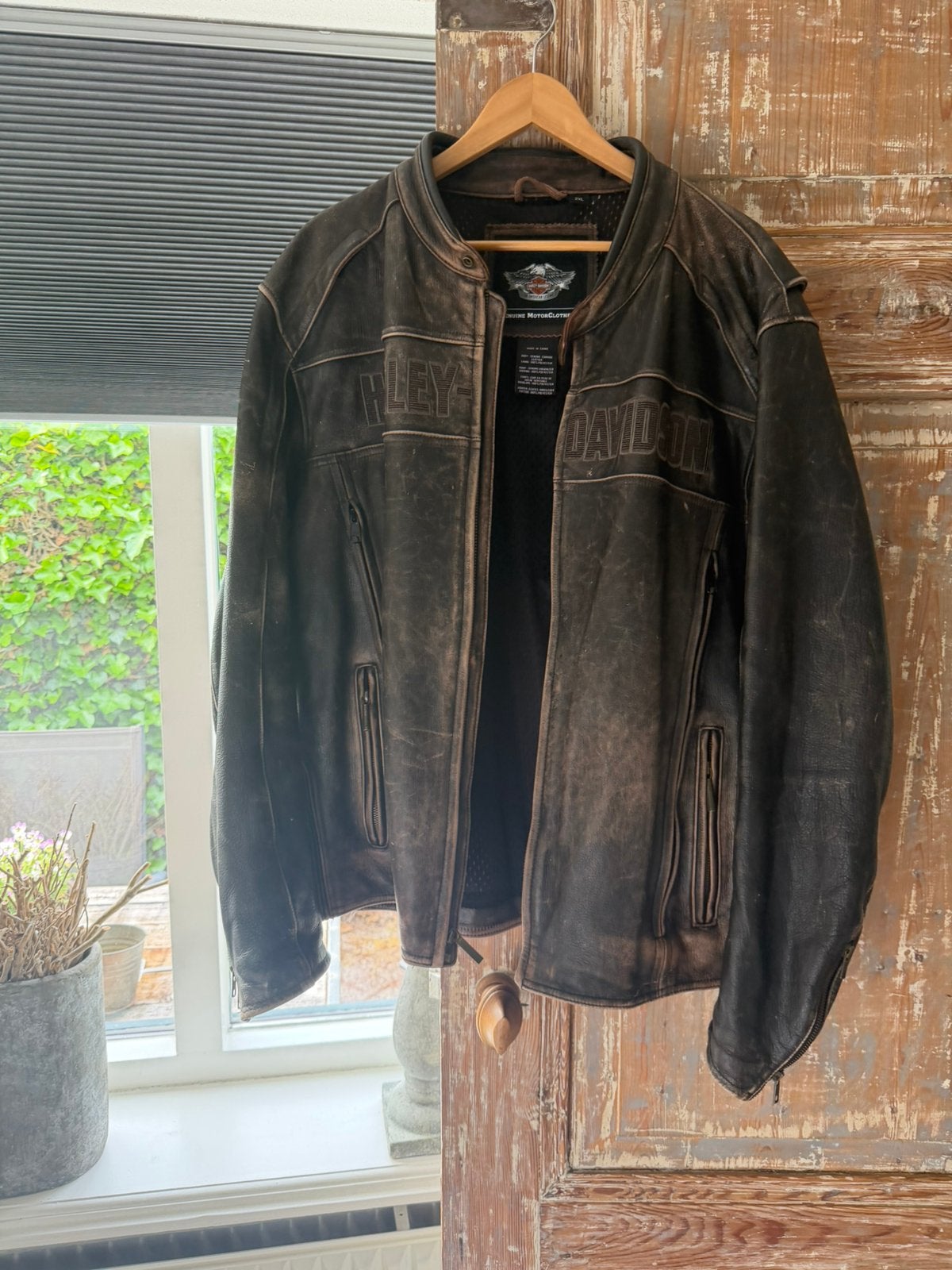 Leren Harley Davidson jas 2xl, Motoren, Ophalen of Verzenden, Tweedehands, Dames, Jas | leer