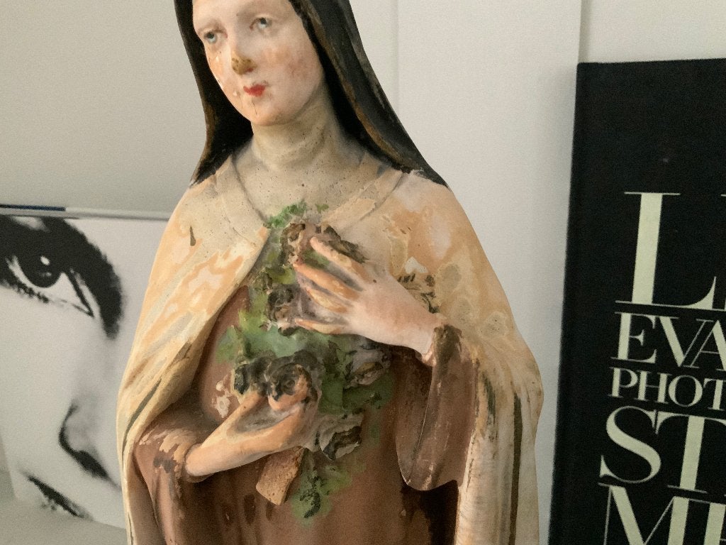 Super gaaf vintage Heilig beeld religieuze art kunst, Ophalen