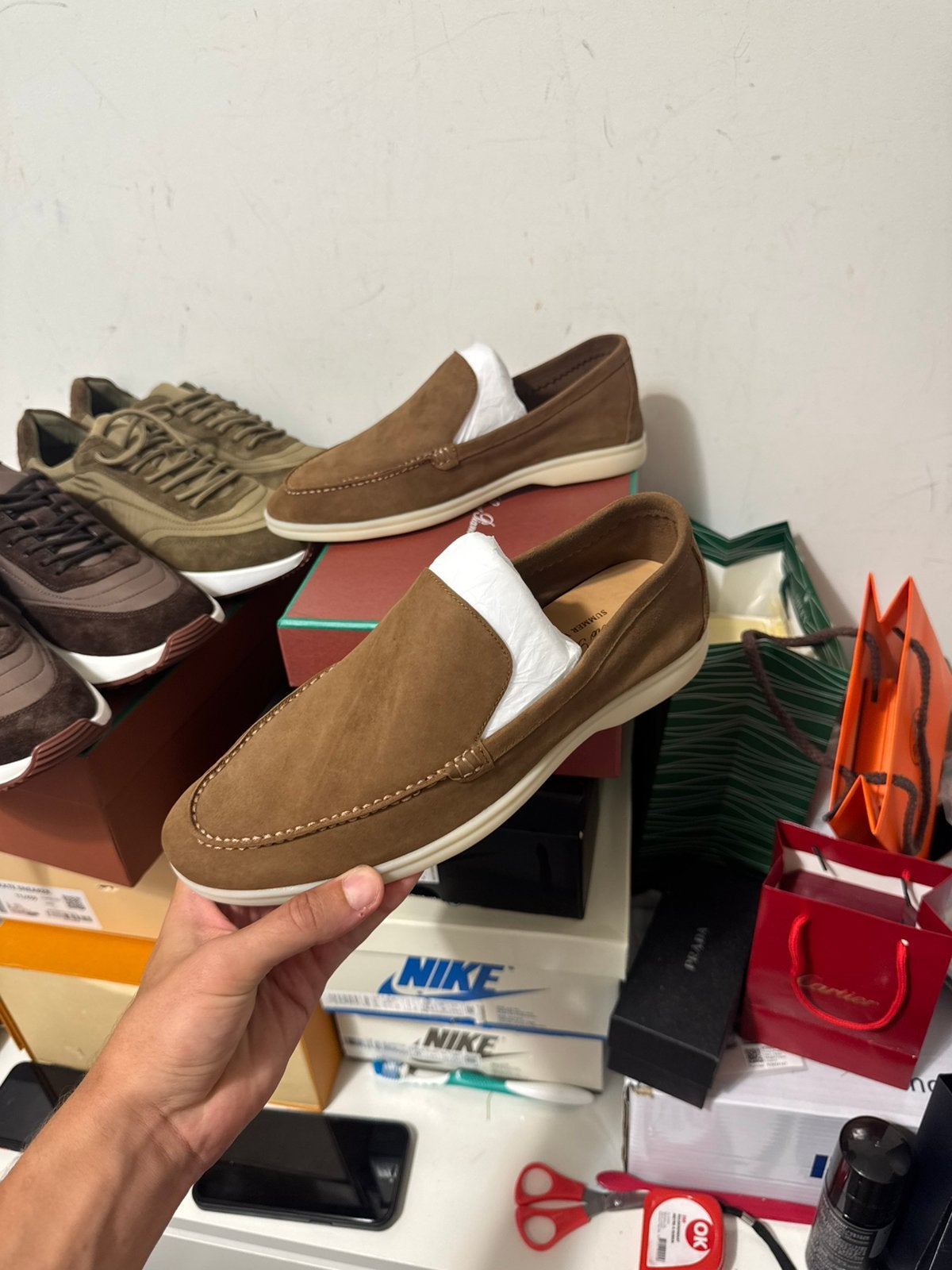 Loro Piana Loafer bruin, Ophalen of Verzenden, Nieuw, Bruin, Loafers