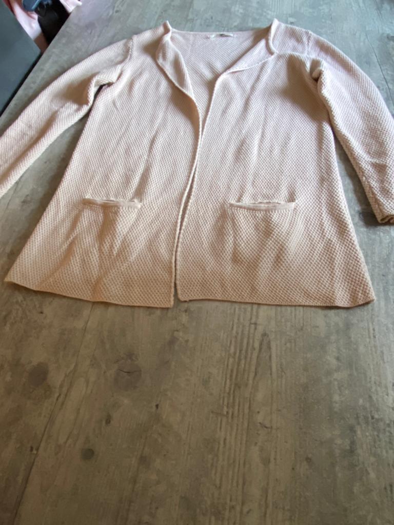 Sibin Linnebjerg vest oud roze merinowol maat L, Ophalen of Verzenden, Zo goed als nieuw, Maat 42/44 (L), Roze