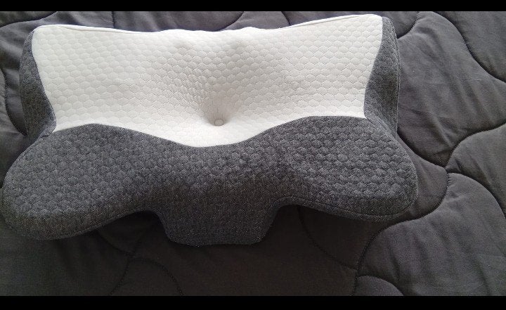 Ergonomisch Hoofdkussen - Neksteun  /anti snurk kussen, Ophalen, Gebruikt, Grijs, Overige vormen