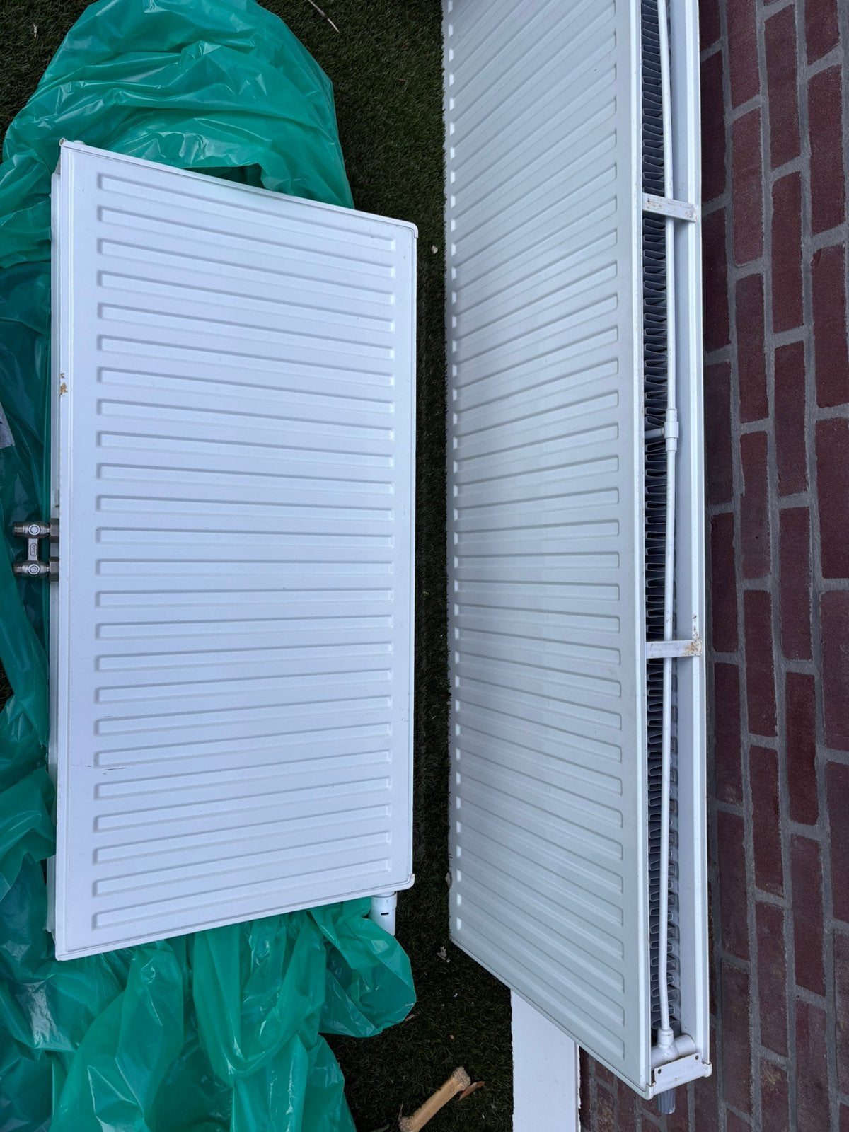 Twee radiotoren 50:100 en 50:160 cm., Ophalen, 30 tot 80 cm, Gebruikt, Radiator