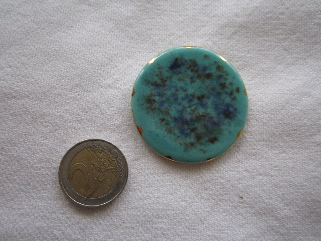 24.  Schitterende oude broche, porselein, Sieraden, Tassen en Uiterlijk, Antieke sieraden, Ophalen, Overige materialen, Broche