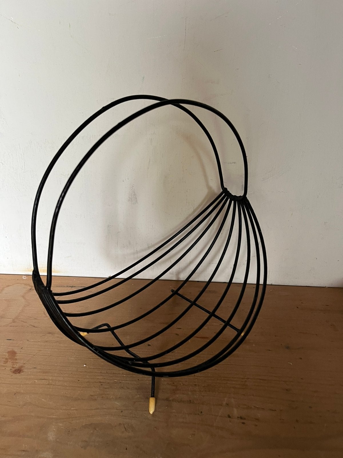 Vintage zwart metalen fruitschaal, Ophalen of Verzenden, Huis en Inrichting