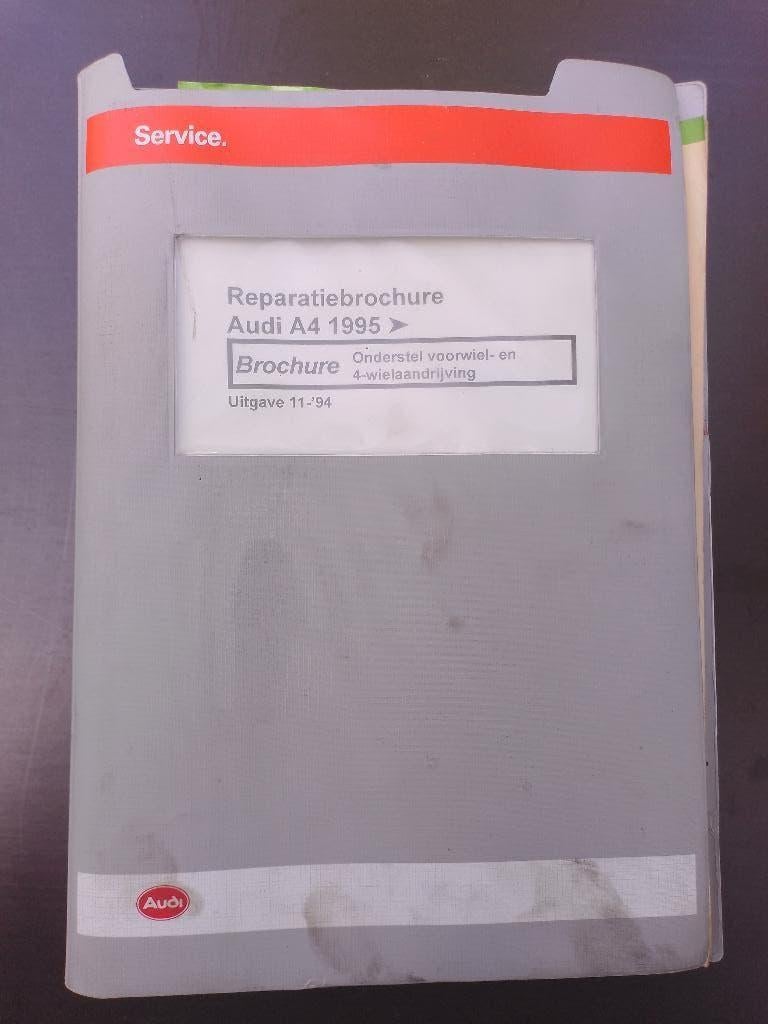 Audi A4 B5 dealer werkplaatsboeken Onderstel + rem + Quattro, Ophalen of Verzenden, Gelezen, Audi