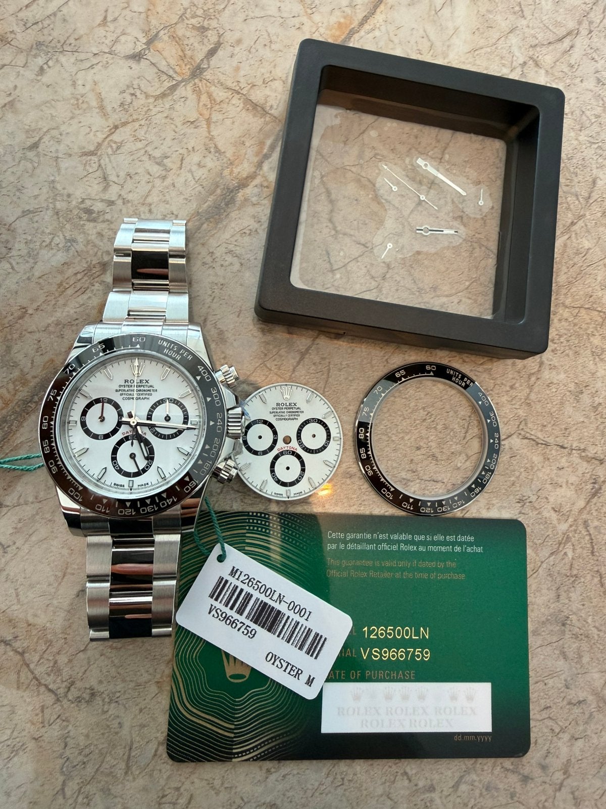 Rolex Daytona Panda 126500, Ophalen, Zo goed als nieuw, Staal, Rolex