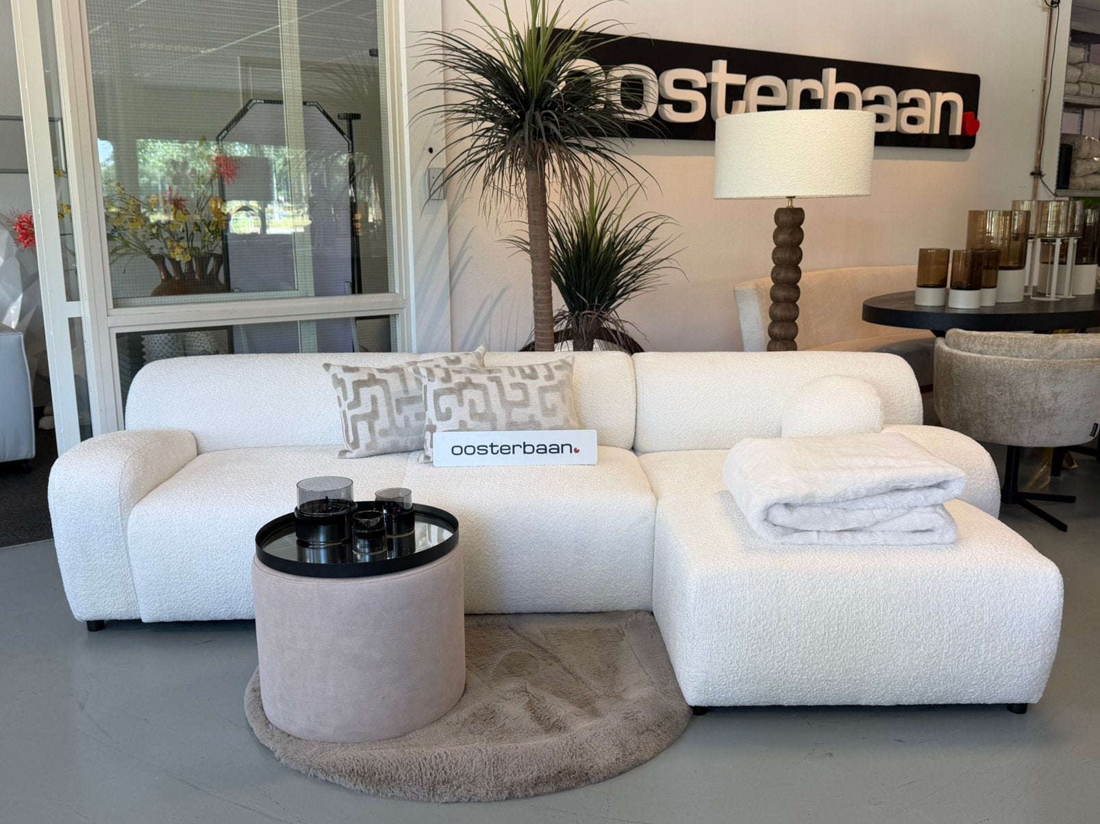 Luxe Velvet Teddy Loungebank Wally 285x170cm NIEUW - Japandi, 250 tot 300 cm, Venus 31 8448CE Heerenveen, Hoekbank, Oosterbaan Wonen BV
