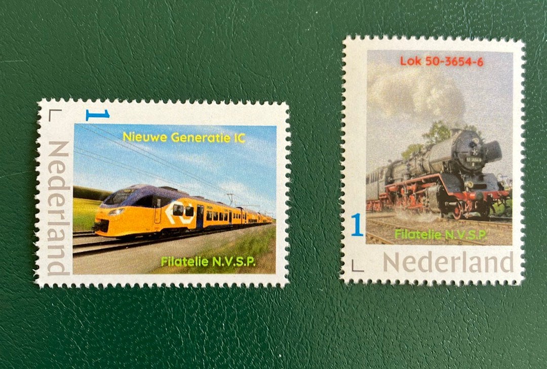 Persoonlijke zegels NVSP treinen, Postzegels en Munten, Postzegels | Nederland, Ophalen of Verzenden, Na 1940, Postfris
