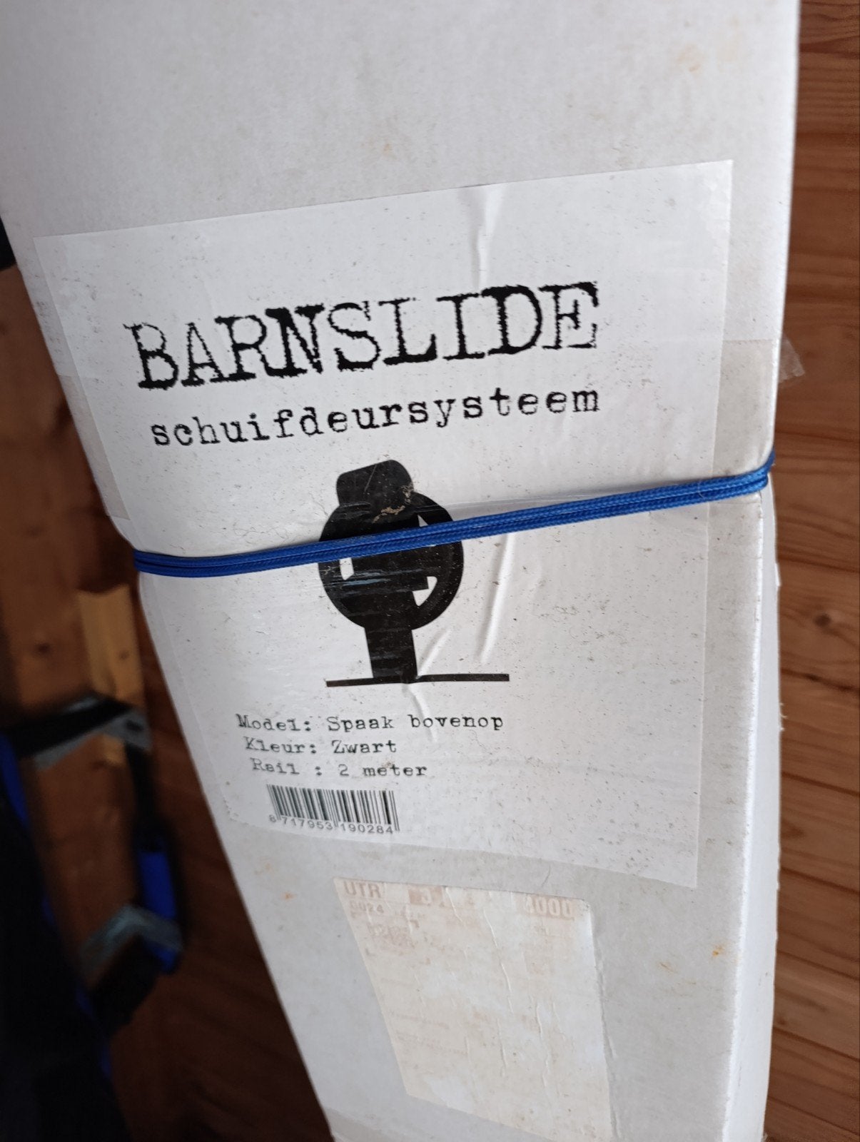 Nieuw Barnslide schuifdeursysteem - 2 meter rail, zwart, Doe-het-zelf en Verbouw, Deuren en Horren, Ophalen, 215 cm of meer, Binnendeur