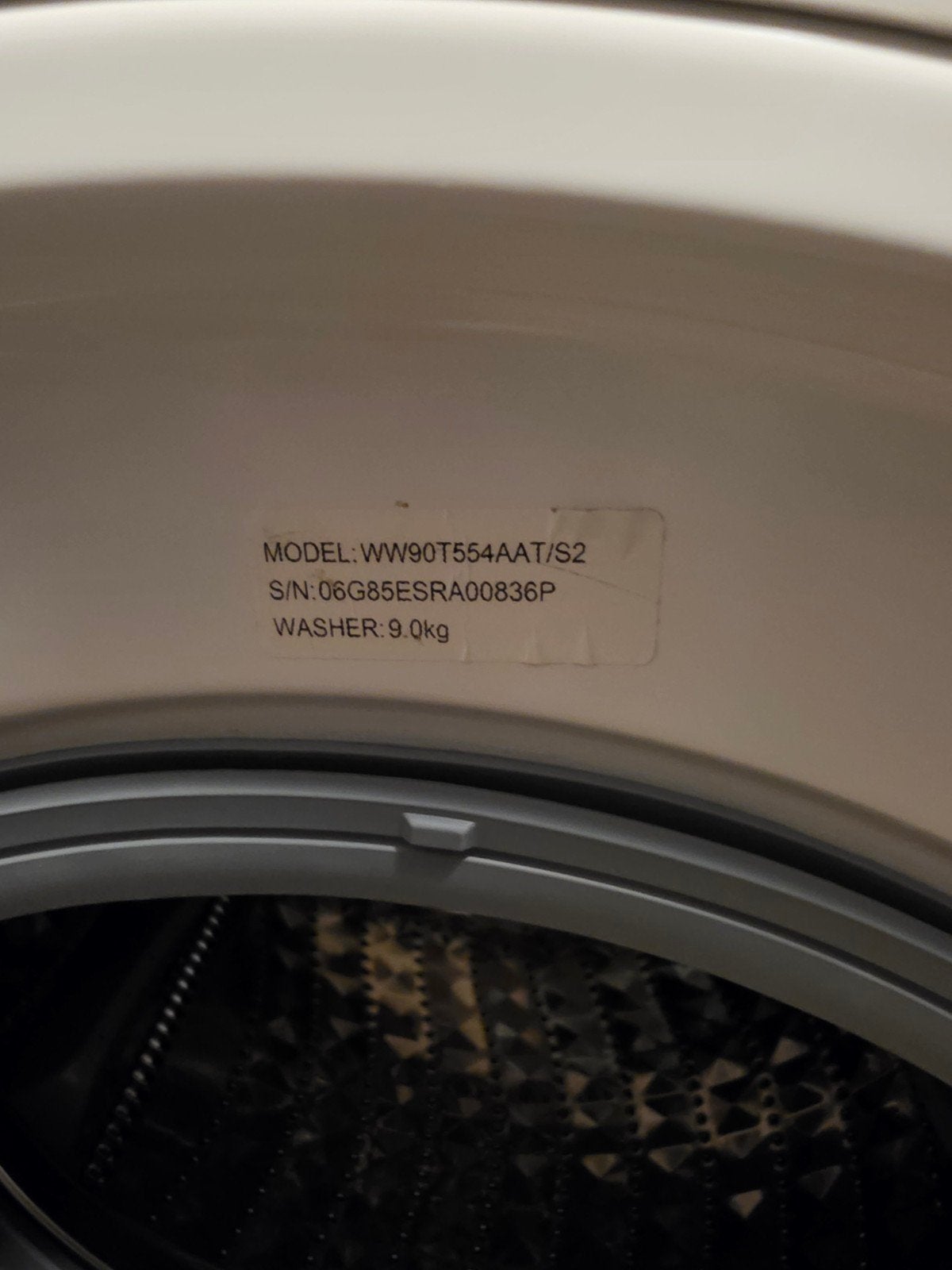 wasmachine samsung eco bubble, Ophalen, 1200 tot 1600 toeren, Gebruikt, 8 tot 10 kg