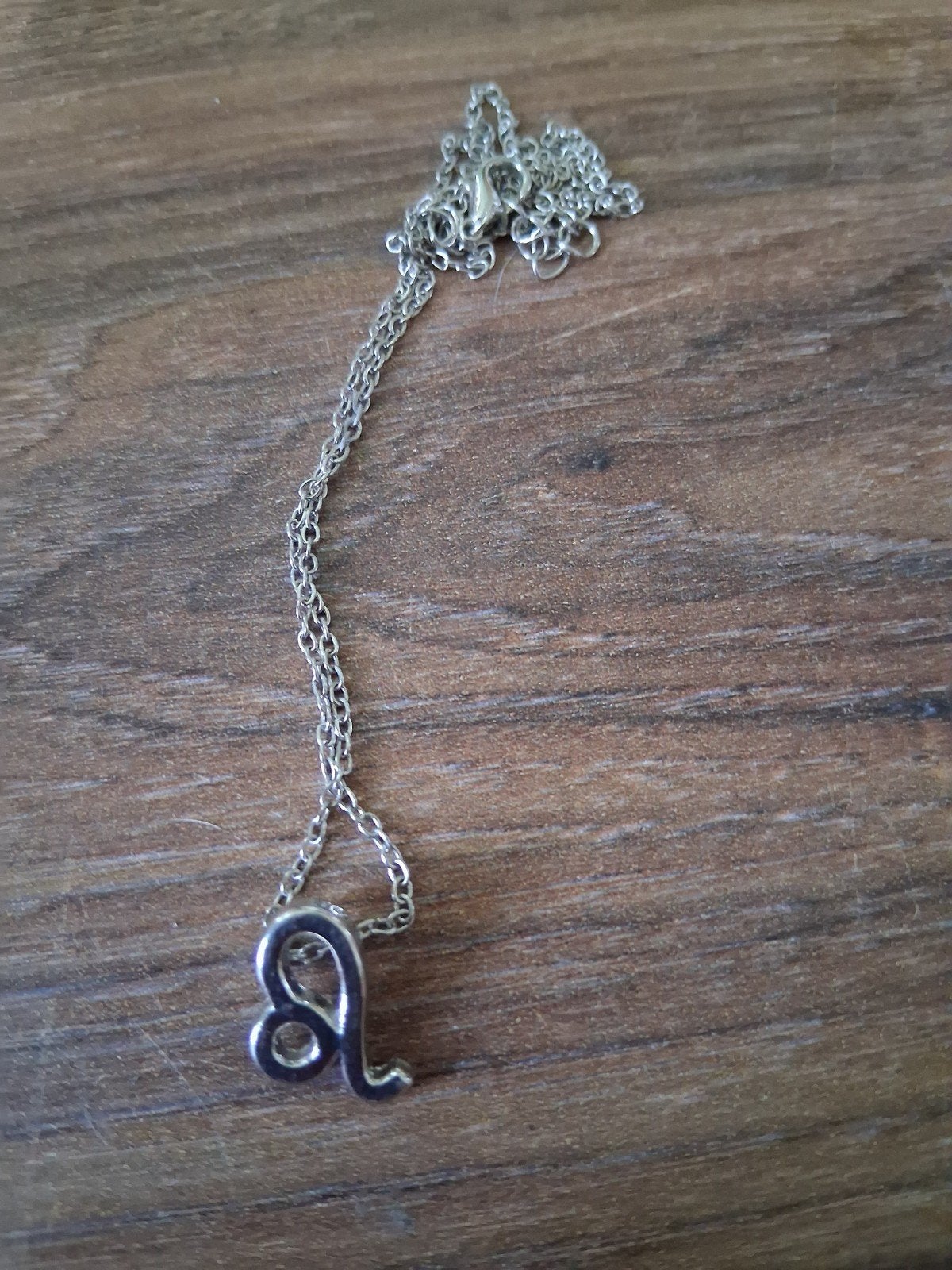 Zilverkleurige ketting met Leeuw sterrenbeeld hanger, Met hanger, Gebruikt, Ophalen of Verzenden, Zilver