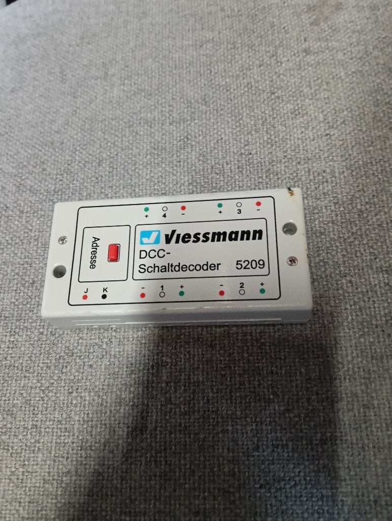 Viessmann 5209 DCC-schakeldecoder, Wisselstroom, Gebruikt, Overige typen, Ophalen of Verzenden