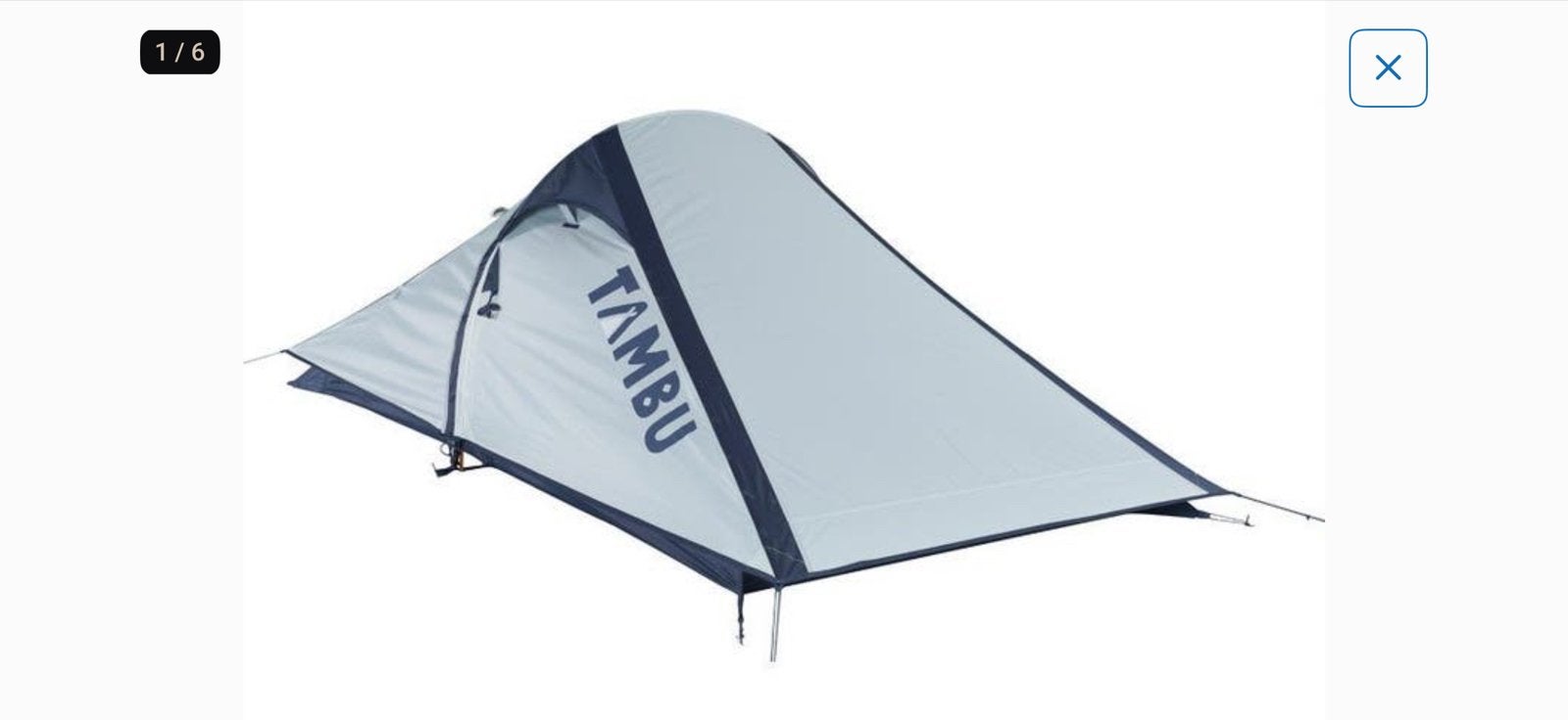 TAMBU Kutir 2.0 2-persoons tent - Lichtgewicht en Compact, Ophalen of Verzenden, Zo goed als nieuw, Tot en met 2