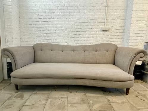 Grijze 4-zits bank ‘Moray’ van DFS, Ophalen, Gebruikt, 75 tot 100 cm, Rechte bank