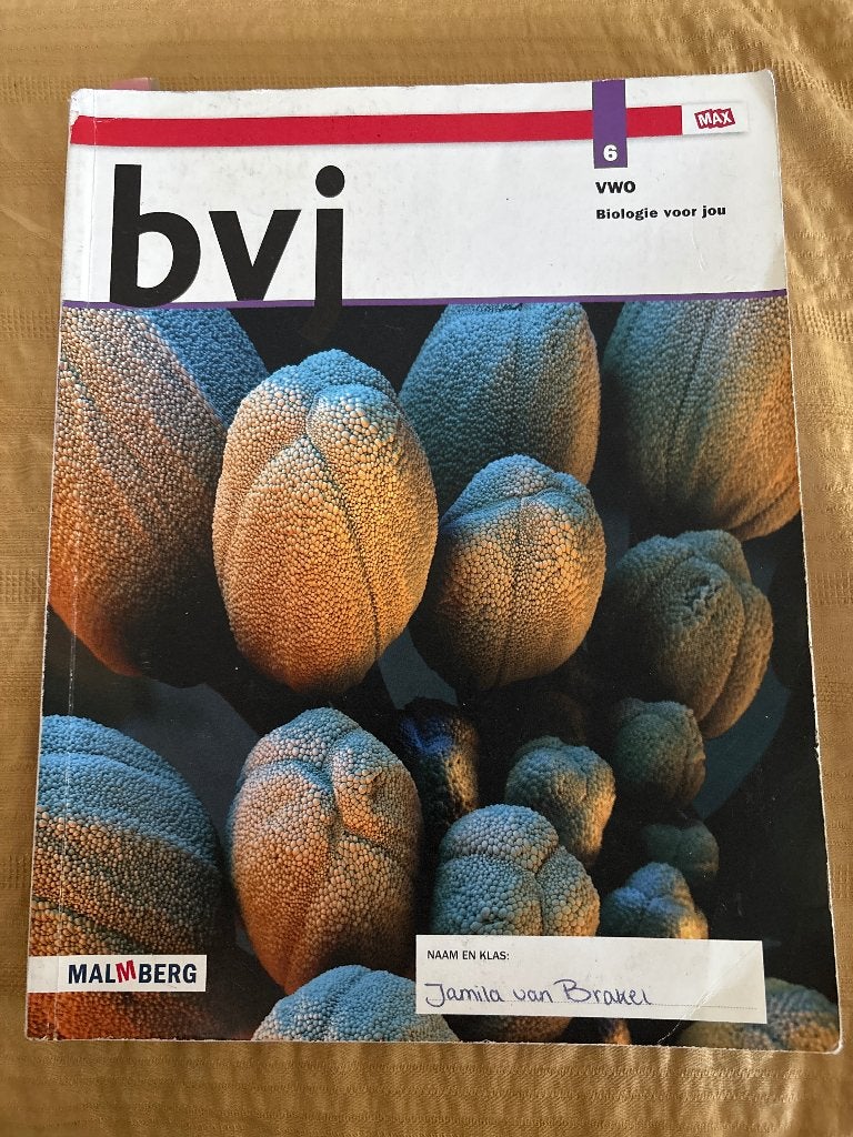Biologie (BVJ) boek VWO 6 ed 6.2, Ophalen, VWO, Malmberg, Biologie