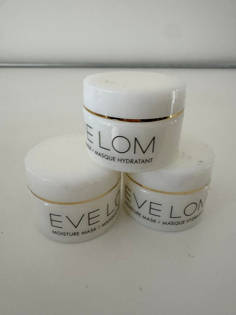 Eve Lom Moisture Mask 8ml (3 stuks), Ophalen of Verzenden, Nieuw, Gehele gezicht, Verzorging