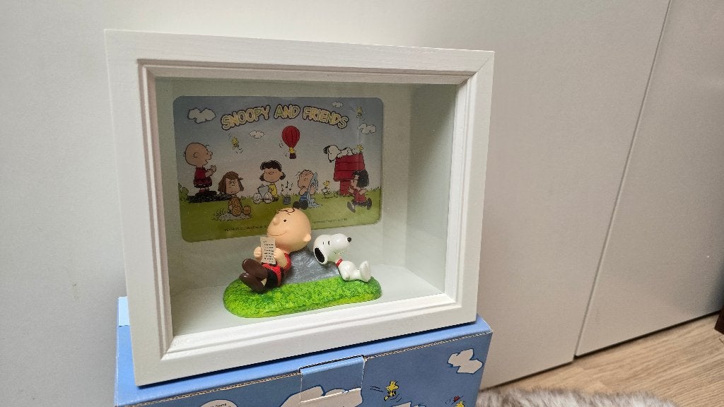 Snoopy 3D-display in schilderij, Ophalen of Verzenden, Snoopy, Nieuw, Beeldje of Figuurtje