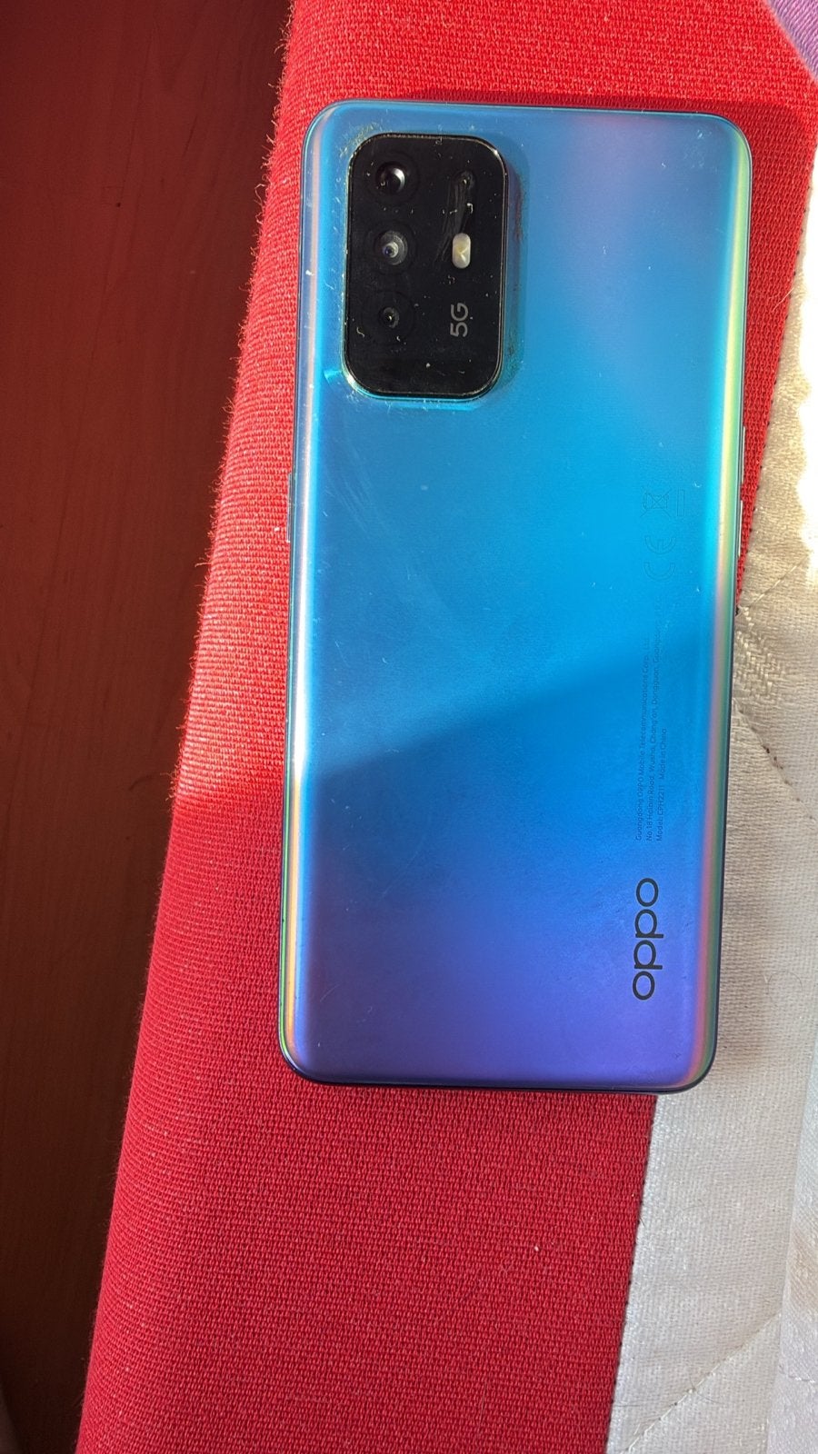 Oppo 5G Smartphone - Blauw/Paars, Gebruikt, Overige modellen, Ophalen of Verzenden, Zonder simlock