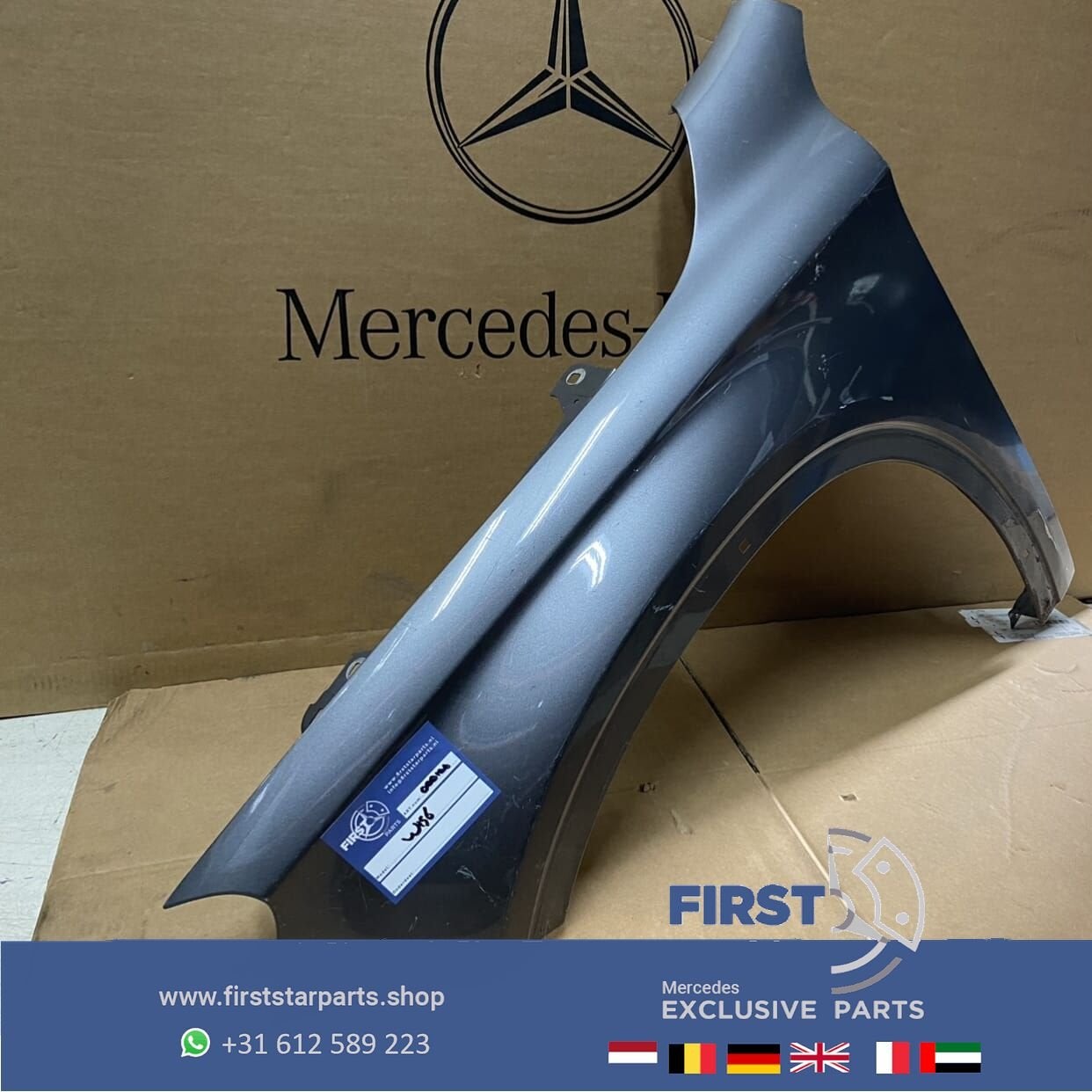 W156 ZIJSCHERM Mercedes GLA Klasse VOORSCHERM LINKS SCHERM 2, Gebruikt, -, Links, Ophalen of Verzenden