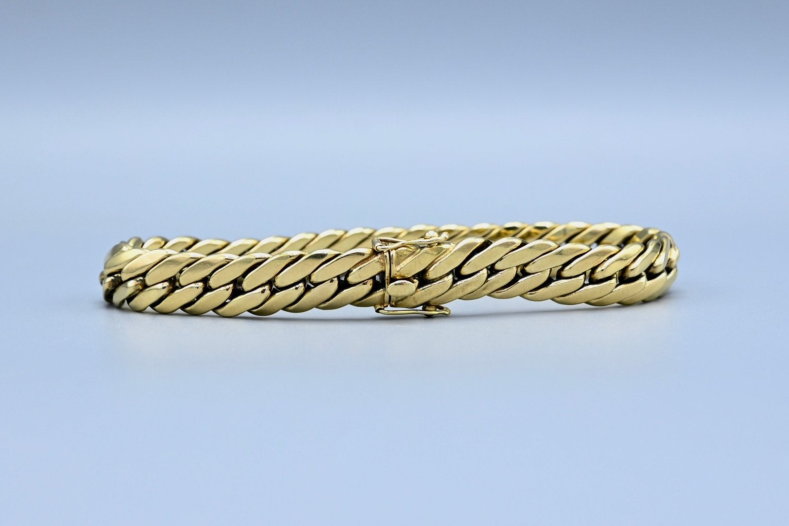 14 kt. geelgouden armband, Ophalen of Verzenden, Zo goed als nieuw, Goud