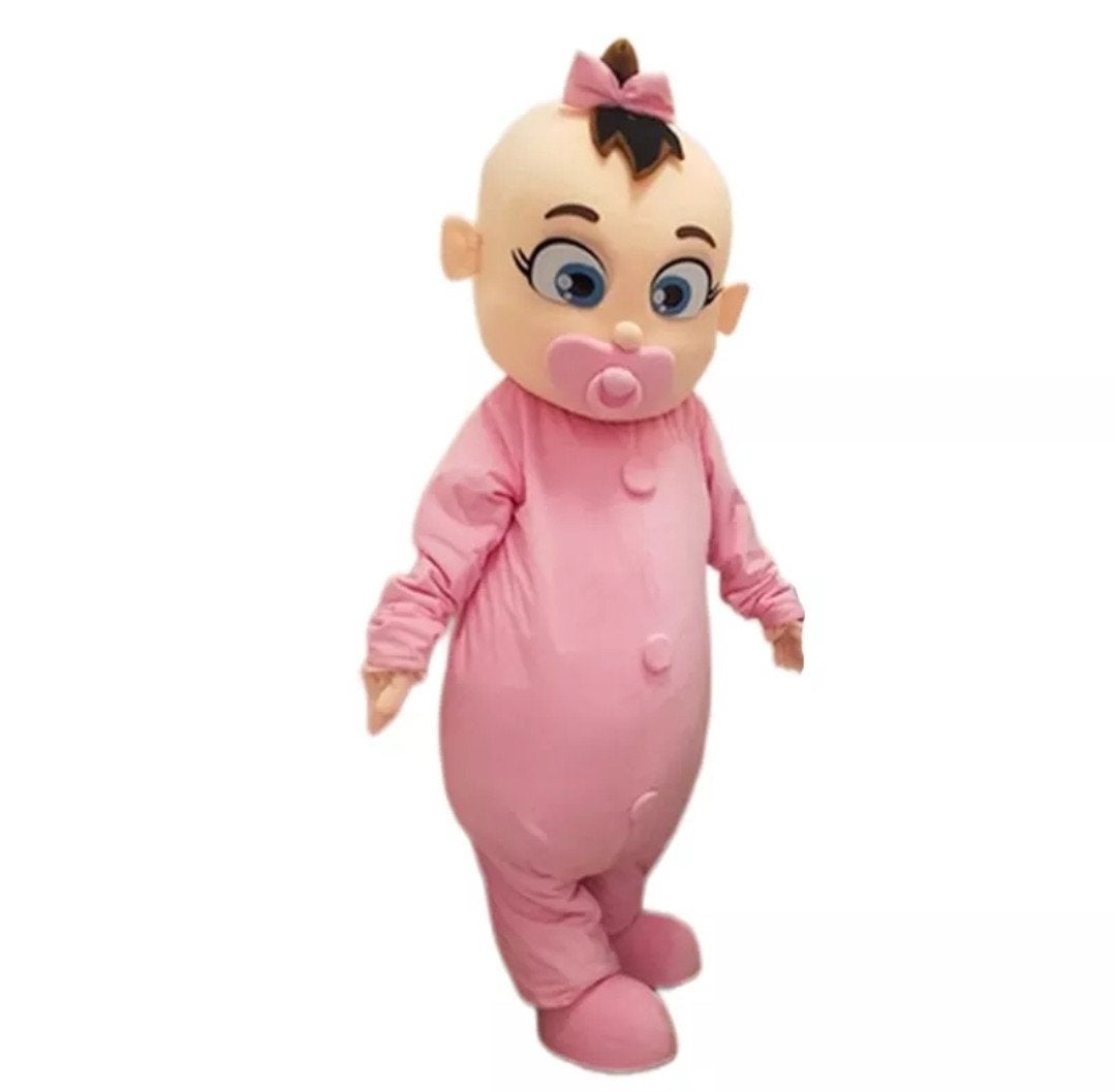Baby girl meisje mascotte te huur, Ophalen, Zo goed als nieuw, Geboorte of Huwelijk