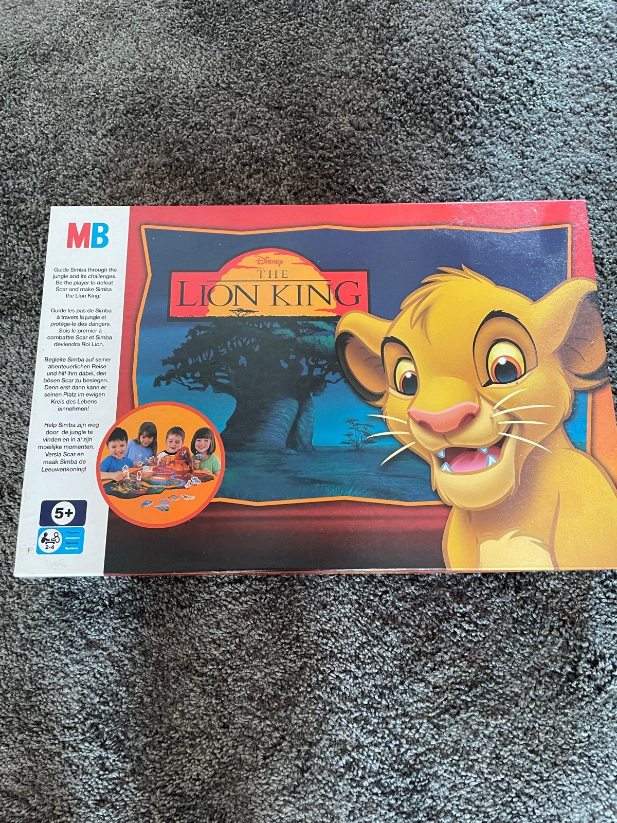 Disney The Lion King Bordspel MB (Nederlands), Drie of vier spelers, Ophalen of Verzenden, Zo goed als nieuw