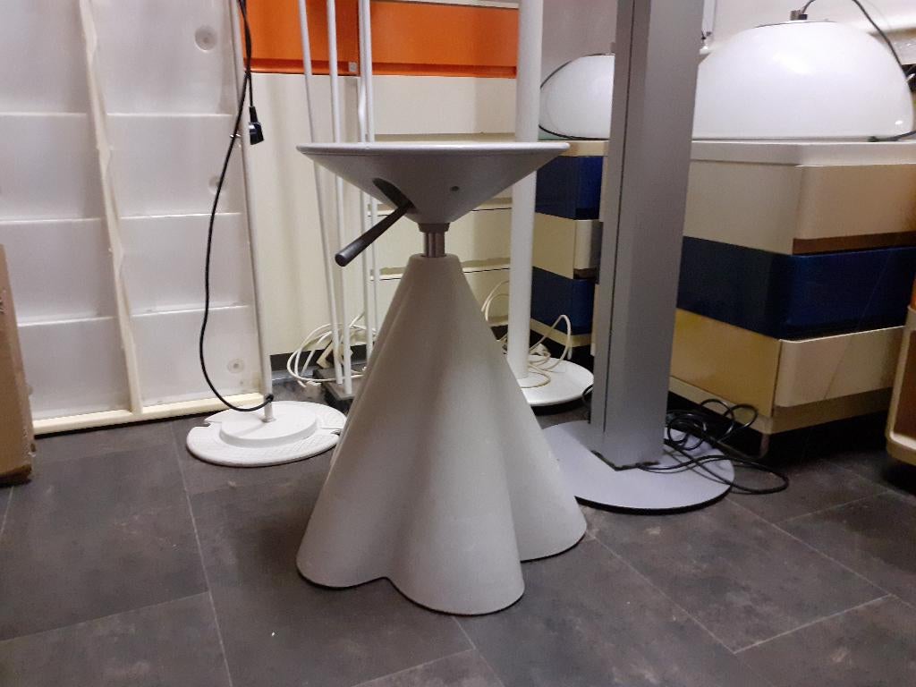 Phillipe Starck design draaikruk op wieltjes kunststof retro, Kunststof, Gebruikt, Presence Paris l'Oreal 1989, In hoogte verstelbaar