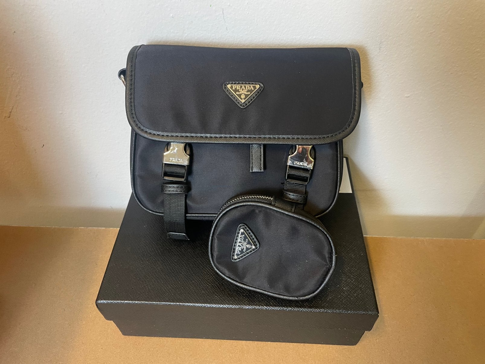 Prada Schoudertas zwart - 4 modellen - nieuw, Ophalen of Verzenden, Zwart, Overige merken