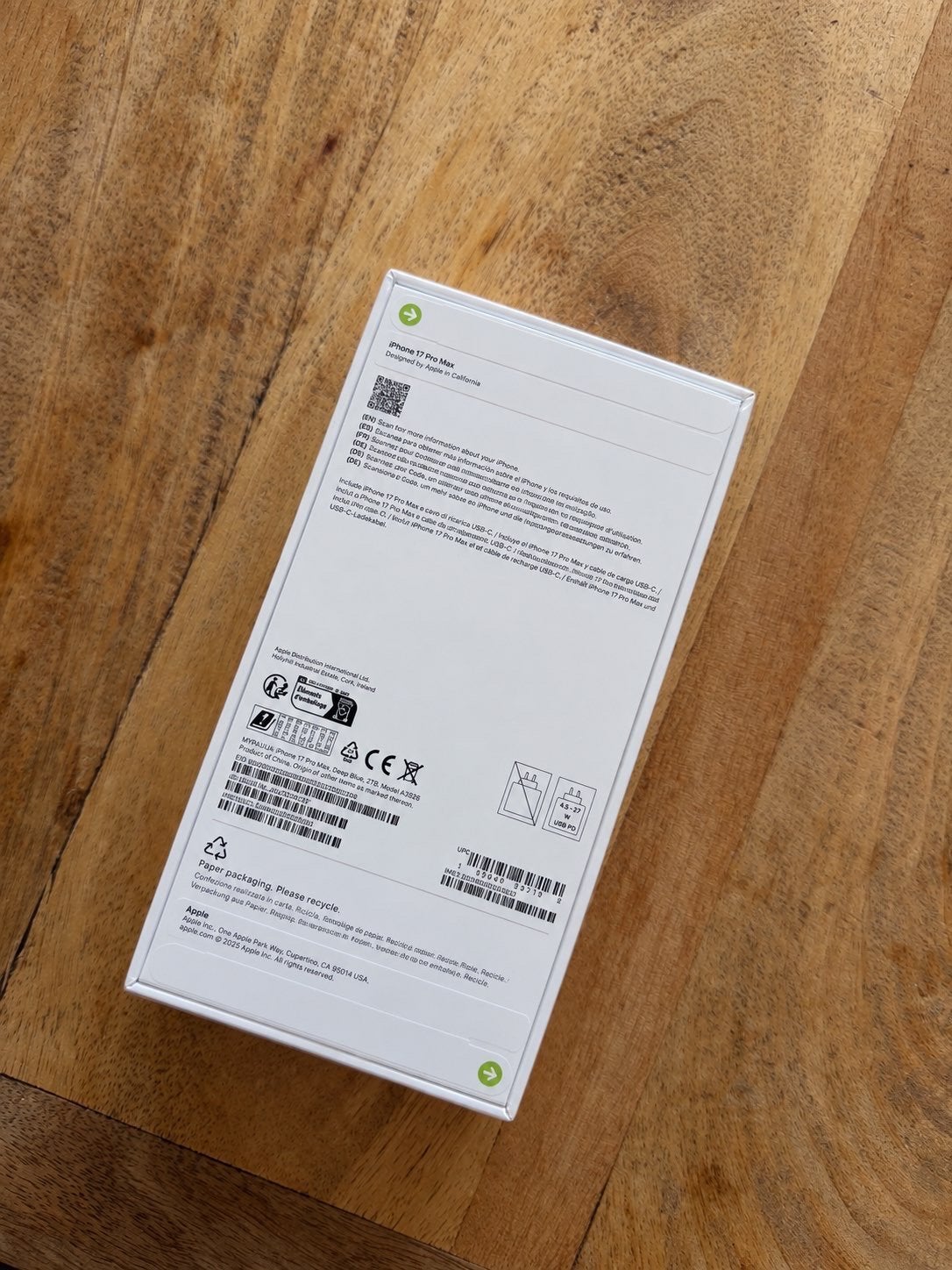 Iphone 17 pro max 2 TB, Telecommunicatie, Zwart, 1 TB, Ophalen of Verzenden, Zo goed als nieuw