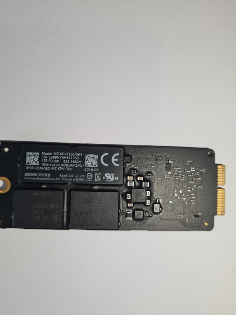 1TB SSD Apple MacBook Pro/Air 2013-2017 - MZ-KPV1T00/0A4, Computers en Software, Harde schijven, Intern, Gebruikt, SSD, Ophalen of Verzenden