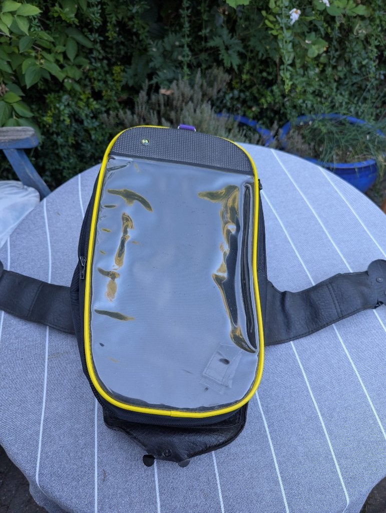 Originele BMW Tanktas met  regenhoes en binnentas, Ophalen, Gebruikt