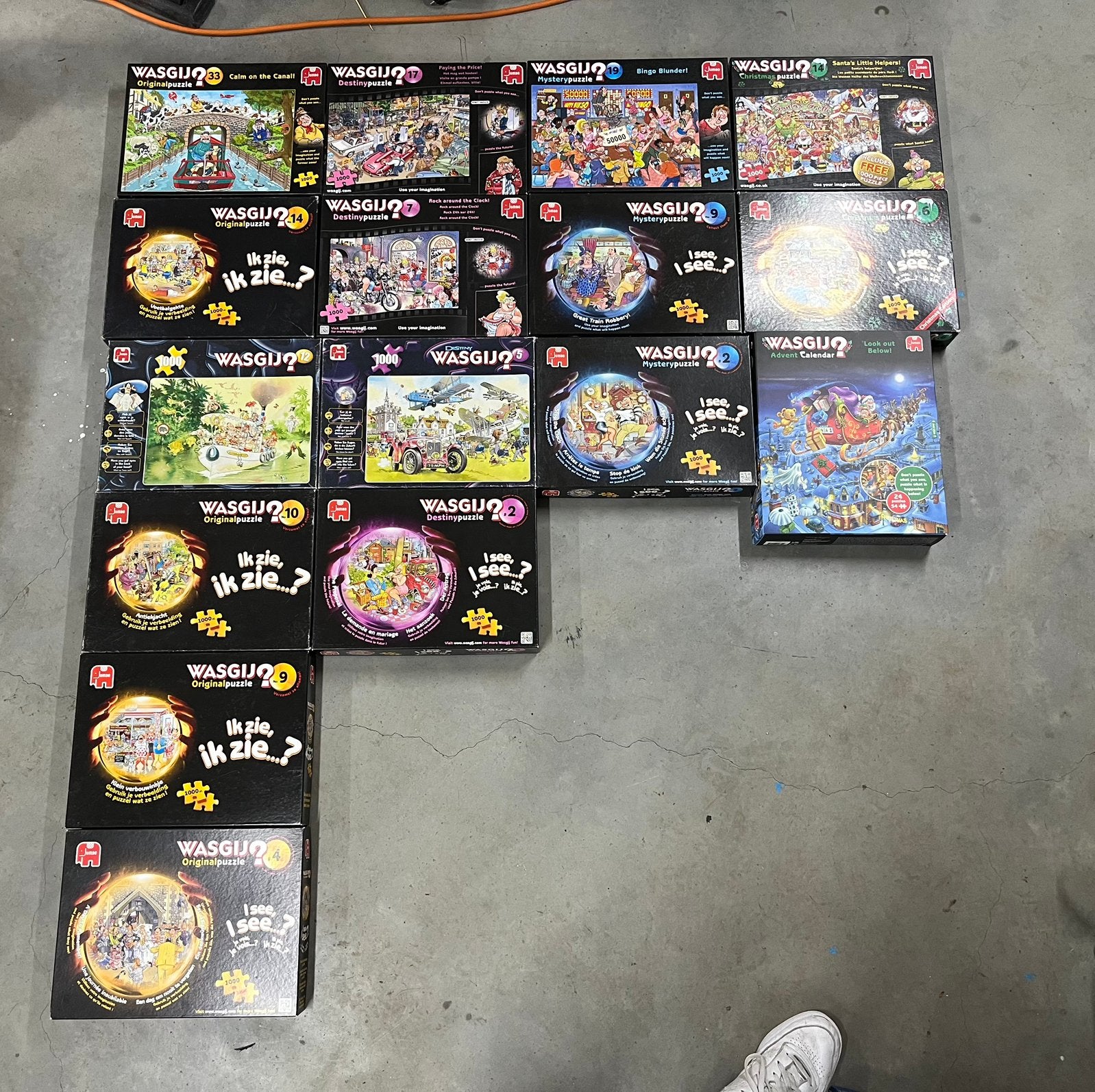 14x Wasgij puzzels | Jumbo | Ook los te koop, Ophalen of Verzenden, 500 t/m 1500 stukjes, Zo goed als nieuw