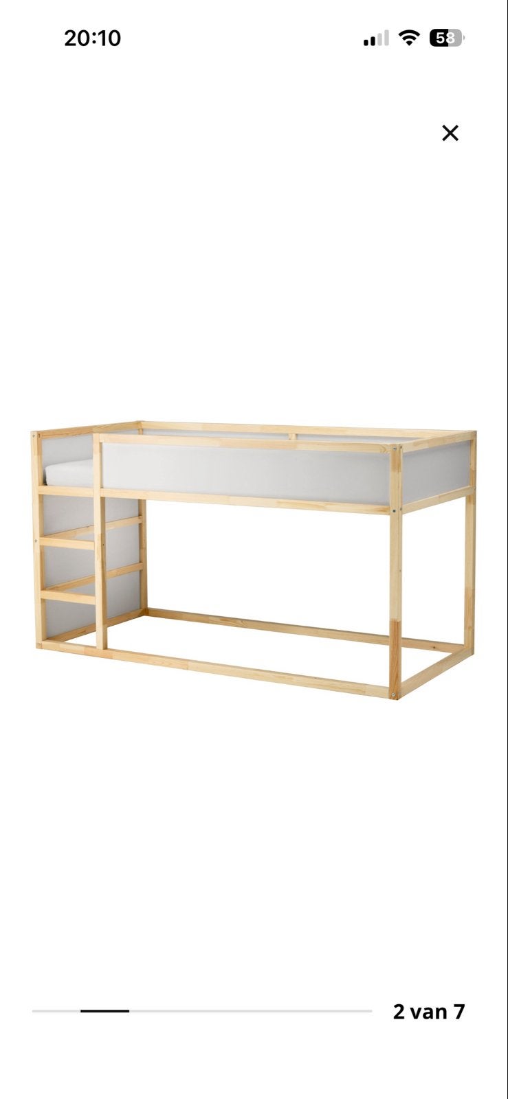 IKEA Kura omkeerbaar bed mwt matras, Huis en Inrichting, Slaapkamer | Stapelbedden en Hoogslapers, Ophalen, Gebruikt, 90 cm, Eenpersoons