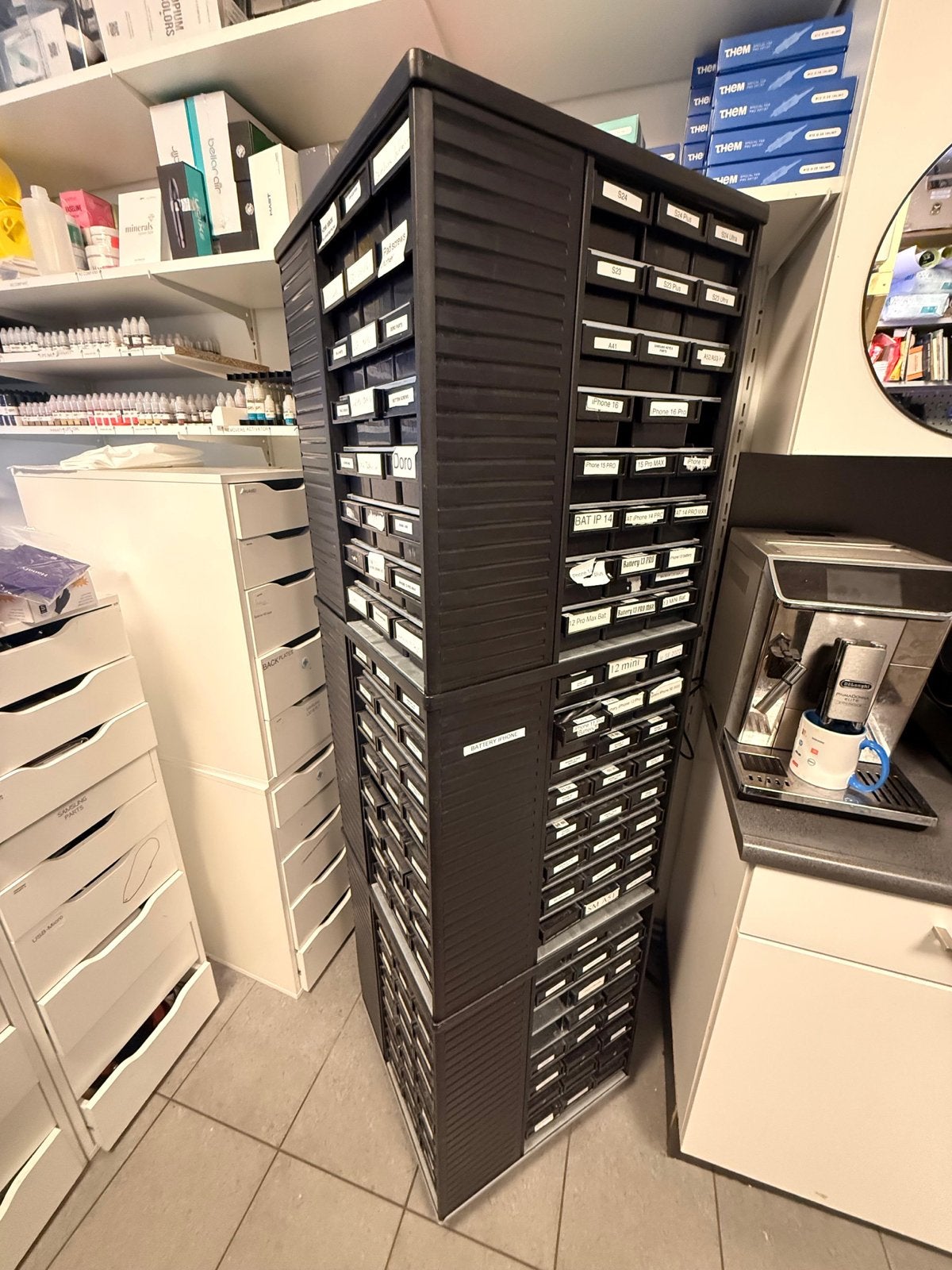 Treston Roterend Opbergsysteem met Lades, Kunststof, Gebruikt, 5 laden of meer, 150 tot 200 cm