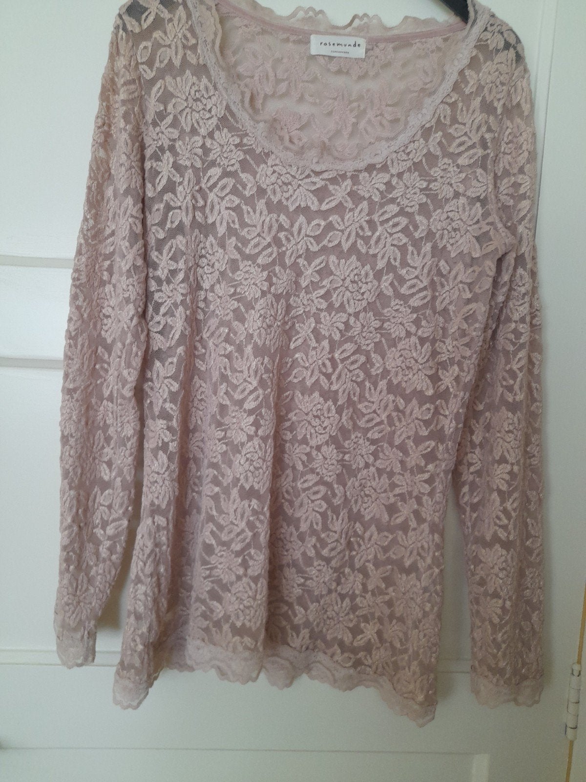 Rose kanten shirt van Rosemunde in maat xl., Kleding | Dames, Maat 42/44 (L), Ophalen of Verzenden, Zo goed als nieuw, Lange mouw