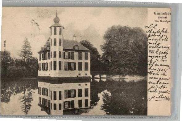 Ginneken Kasteel van Bouvigne st 1904, Ophalen of Verzenden, Voor 1920, Gelopen, Noord-Brabant