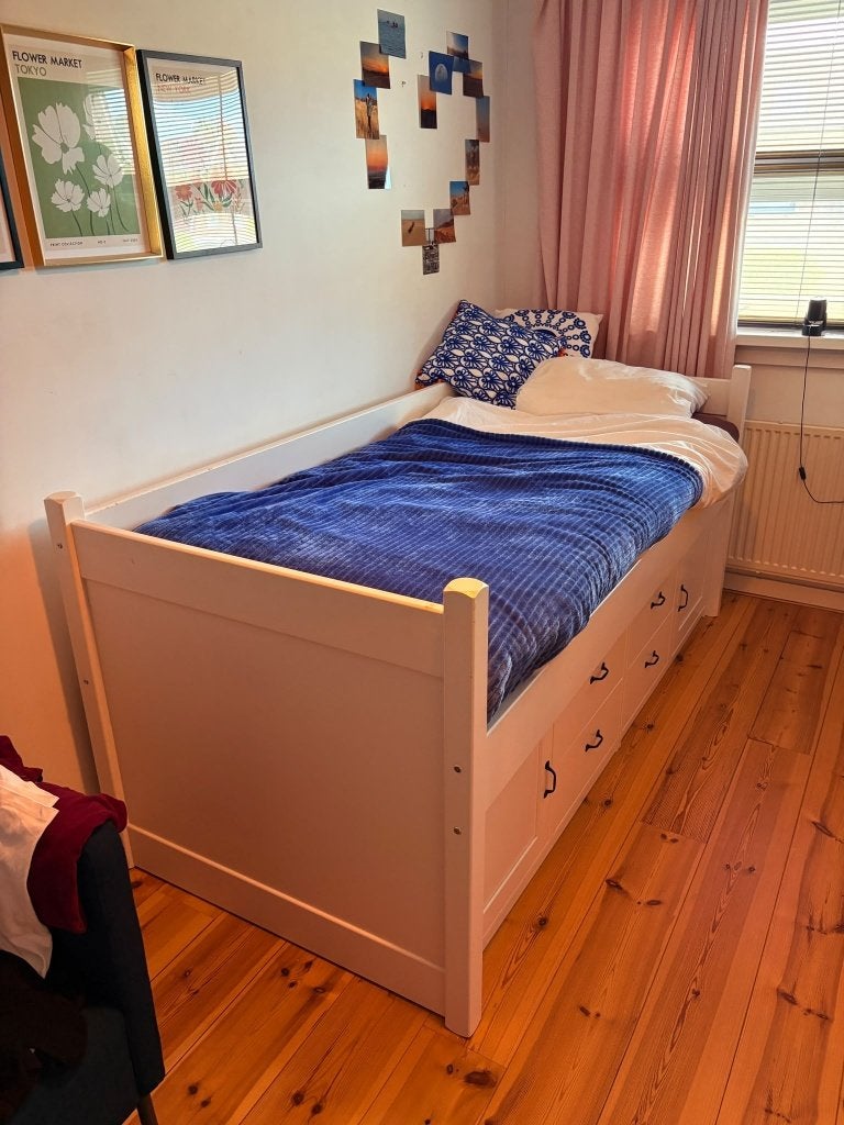 compleet wit kajuitbed (90 x 200 cm), Huis en Inrichting, Ophalen, Gebruikt, 90 cm, Eenpersoons