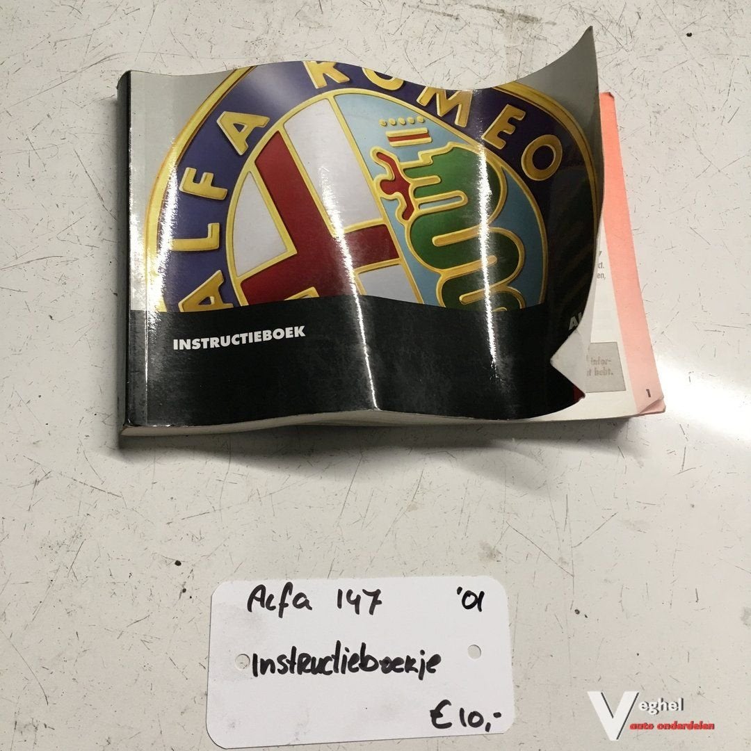Alfa 147  2001  Instructieboekje, Auto diversen, Handleidingen en Instructieboekjes, Ophalen of Verzenden