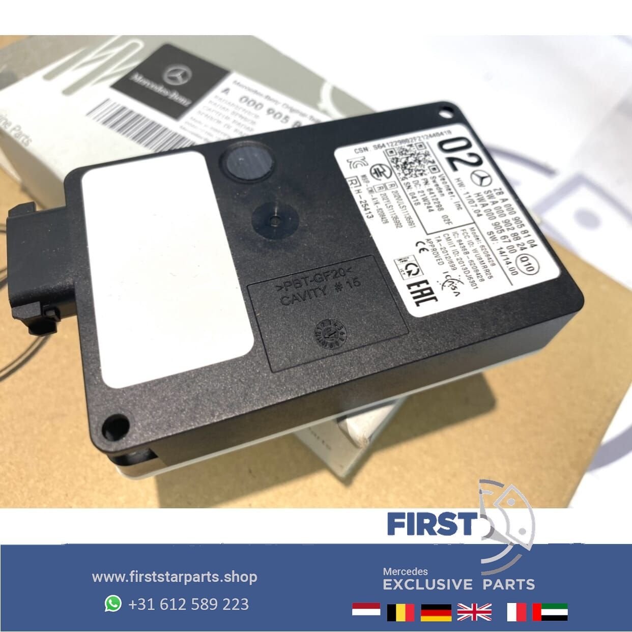 A0009058104 radar sensor W176 W117 W156 W212 W218 W222 W166, Gebruikt, -, Ophalen of Verzenden, -