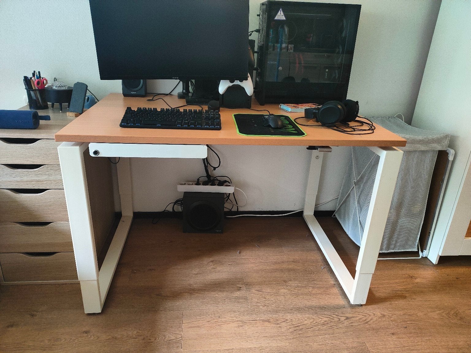 Bureau (Desk) 80x120 cm, Ophalen, Gebruikt, Bruin, Hout